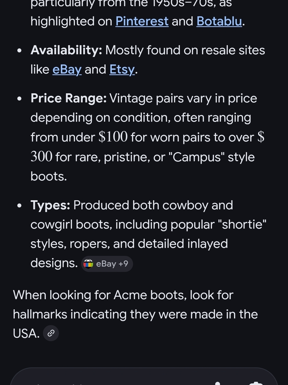 ACME Vintage Cowboy Boots - Picture 16 of 16